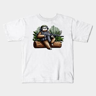 Tactical Sloth Kids T-Shirt